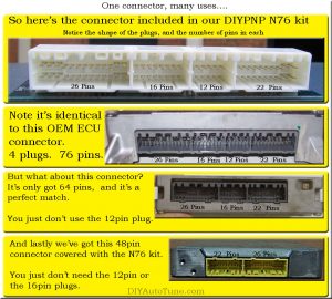 DIYPNP ECU Connectors fit many vehicles in many cases