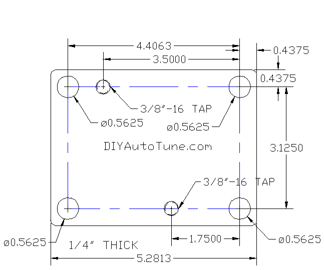  Short mount template